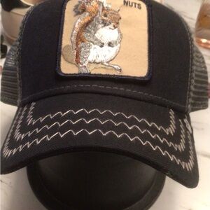 Goorin Bros Black and Gray Mesh Cap